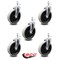 Service Caster 5 Inch Thermoplastic Rubber Wheel 12mm Threaded Stem Caster SCC, 5PK SCC-TS05S510-TPRS-M1215-5 - alternate 1